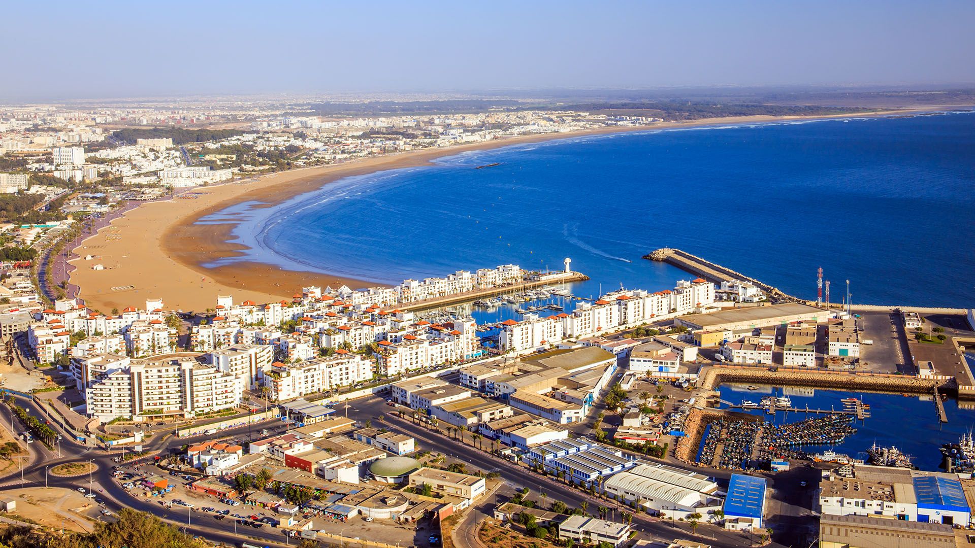 Aerial view of Agadir in Morocco © Shutterstock