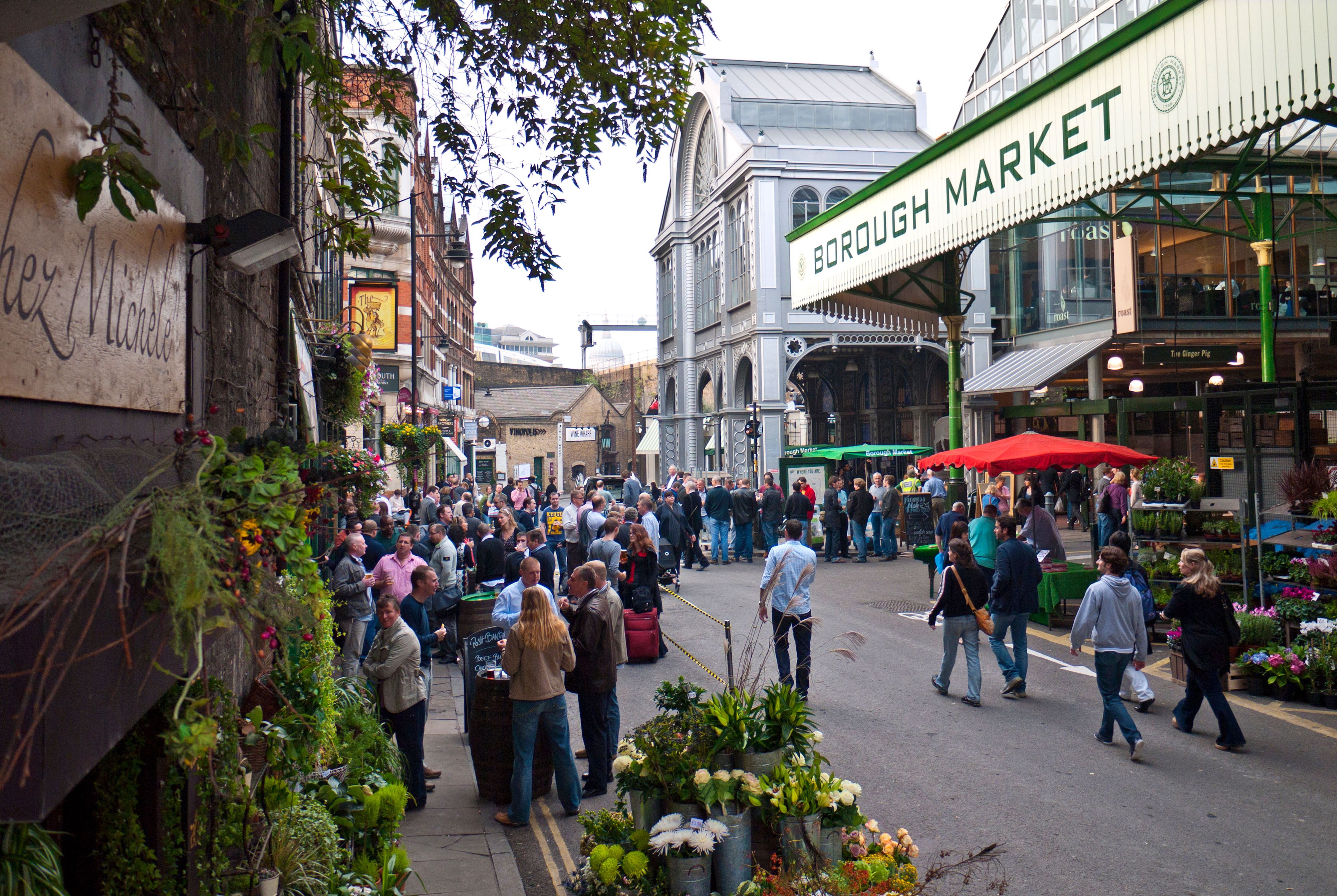 Borough Market a renowned popular international produce retail market London Bridge Southwark  London UK
