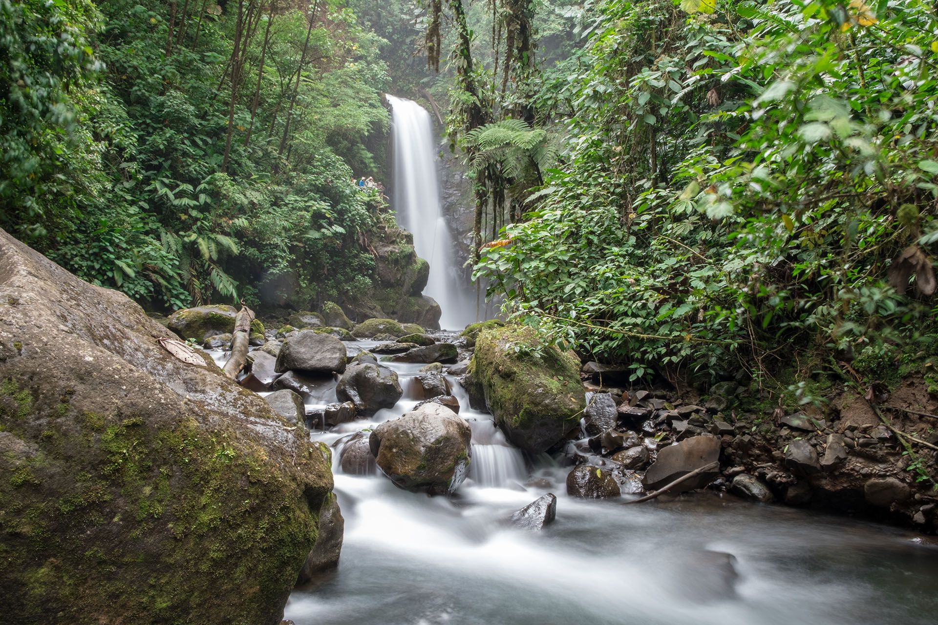 La Paz Waterfall located just outside San Jose Costa Rica © Shutterstock