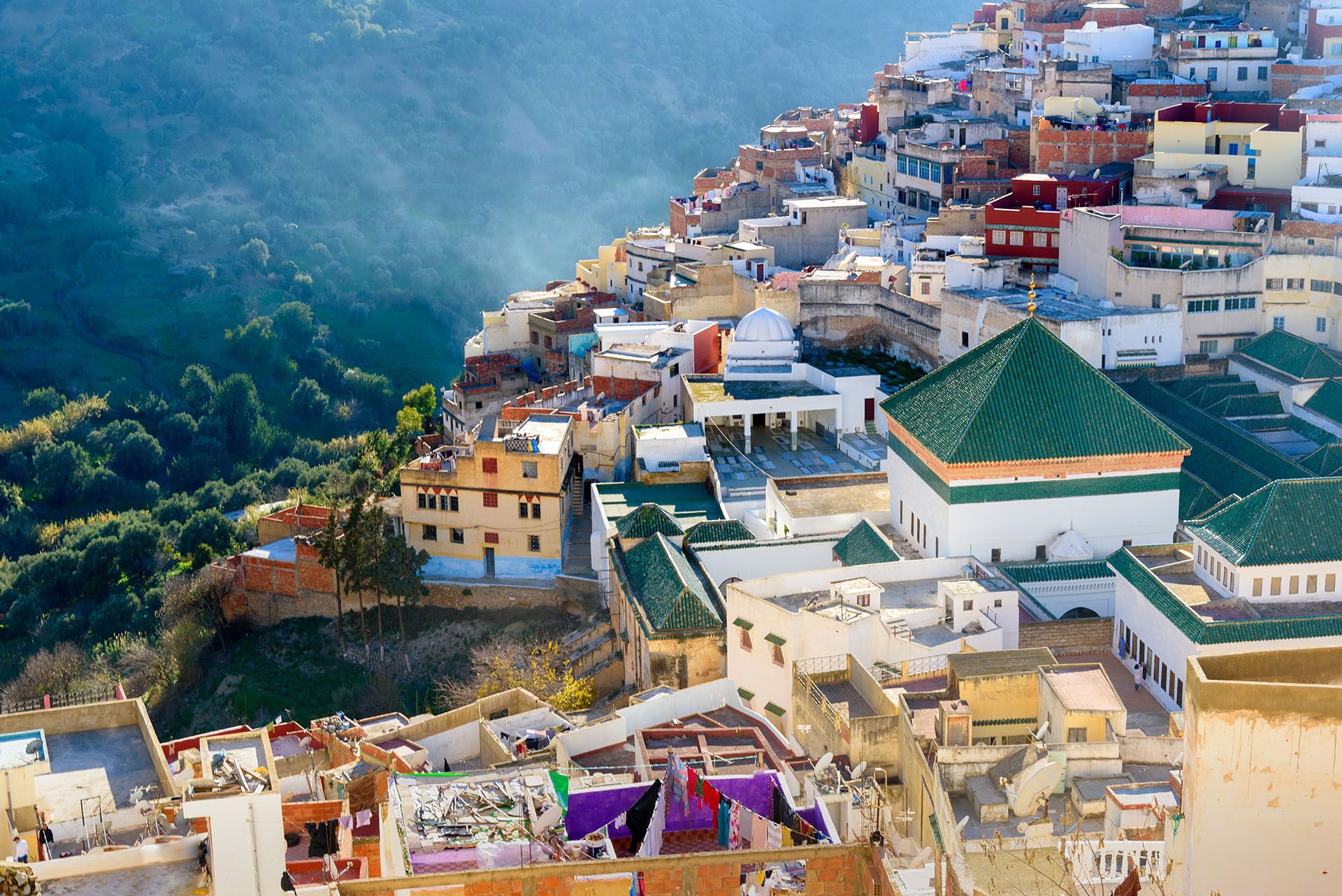 View of Moulay Idriss Zerhoun, Morocco © Elena Odareeva/Shutterstock
