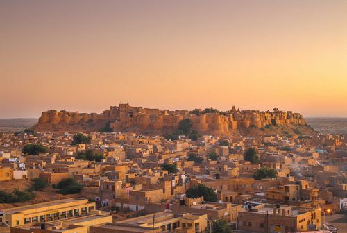 Things not to miss in India: Jaisalmer Fort in sunset light, Rajasthan, India, Asia.