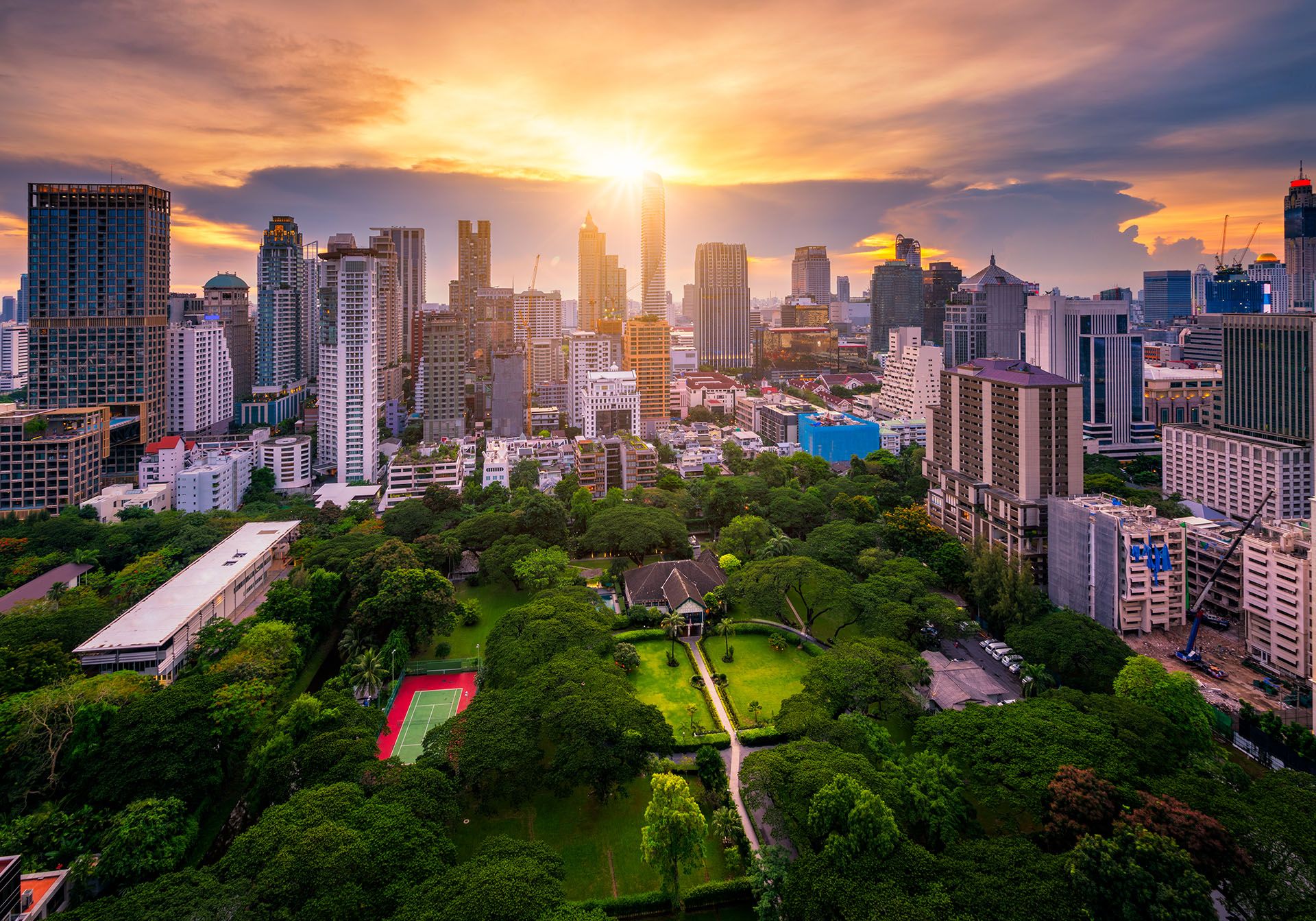 Sukhumvit road center of business in Bangkok city downtown Thailand © Shutterstock