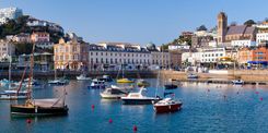 The inner harbour at Torquay Devon © ian woolcock/Shutterstock