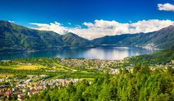 View to Locarno city from Cardada mountain, Swiss Alps, Switzerland © Eva Bocek/Shutterstock