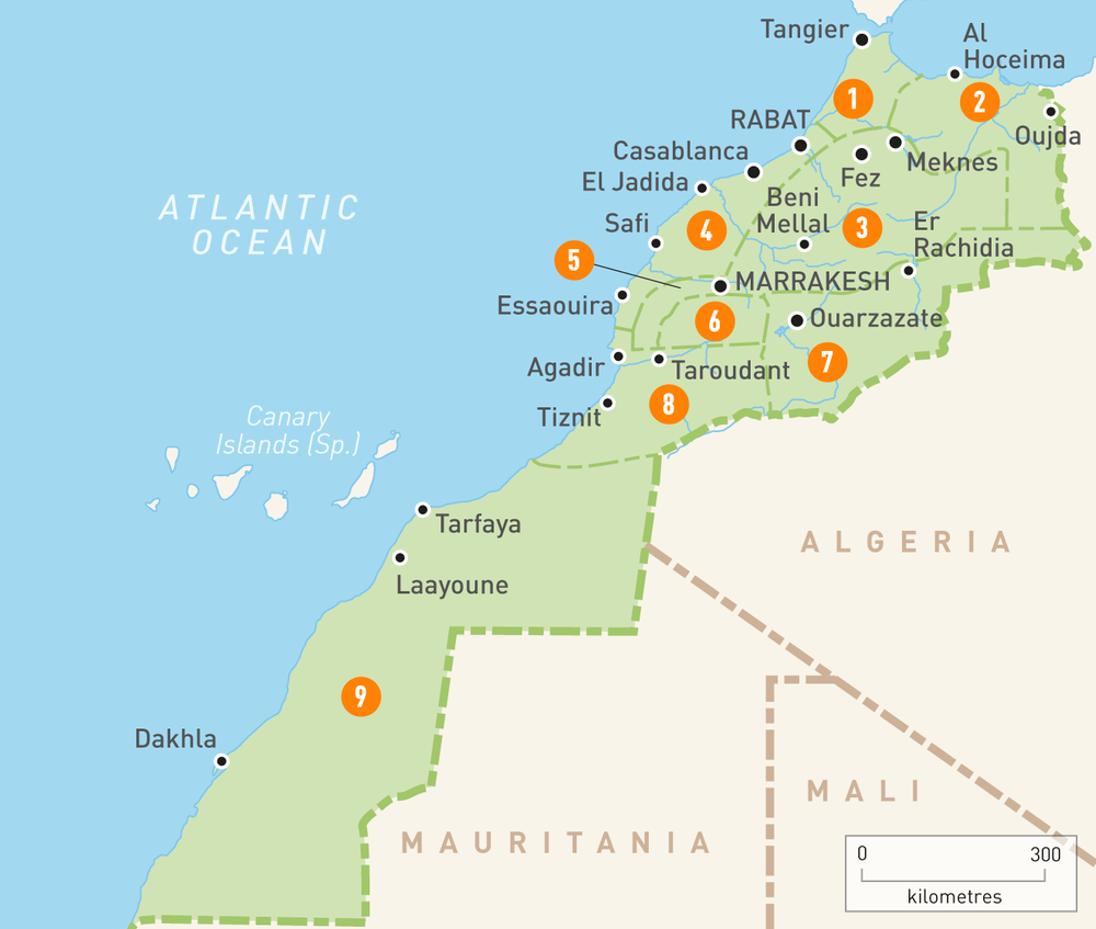 Map of Morocco